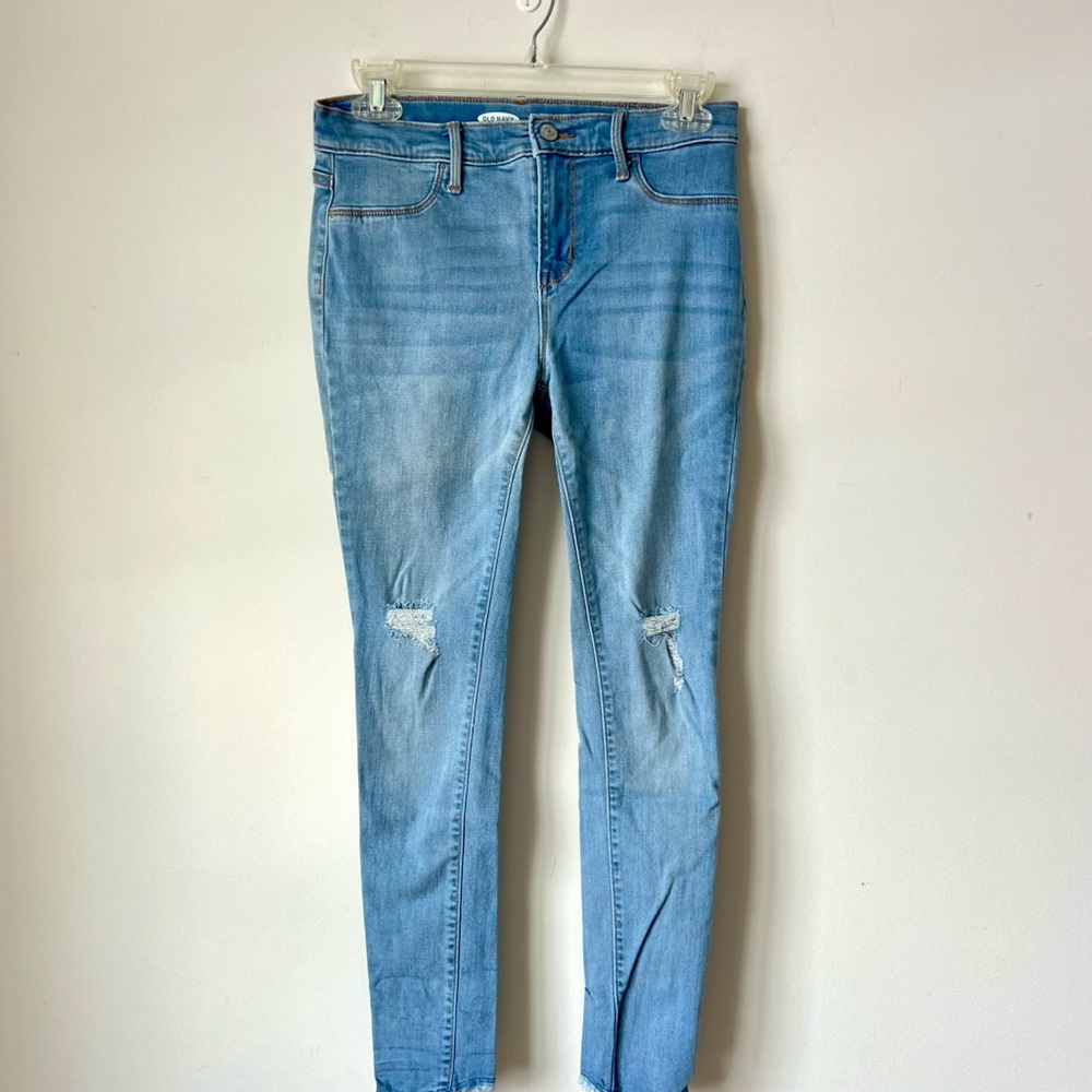 Girls OLD NAVY Distressed Ballerina Jegging Jeans—SZ. 16